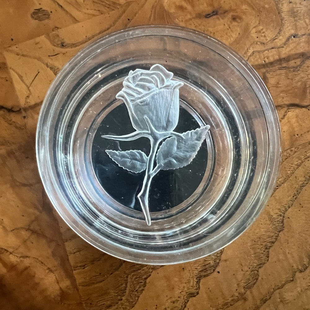 Elegant Acrylic Rose Art clear box
